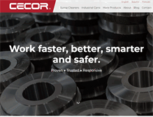 Tablet Screenshot of cecor.net